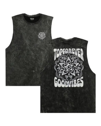 เสื้อกล้ามแขนกุดสกรีนลาย ผ้าคอตตอนฟอกขาว