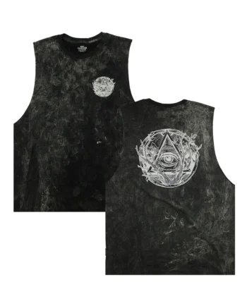 เสื้อกล้ามแขนกุดสกรีนลาย ผ้าคอตตอนฟอกขาว