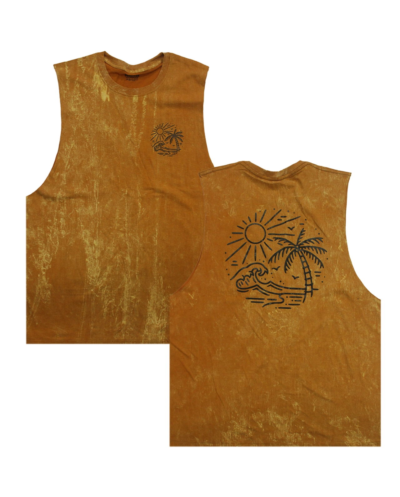 เสื้อกล้ามแขนกุดสกรีนลาย ผ้าคอตตอนฟอกขาว