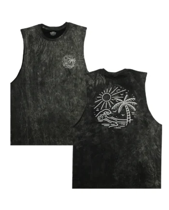 เสื้อกล้ามแขนกุดสกรีนลาย ผ้าคอตตอนฟอกขาว